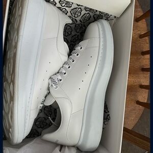 Alexander McQueen White Leather Sneakers